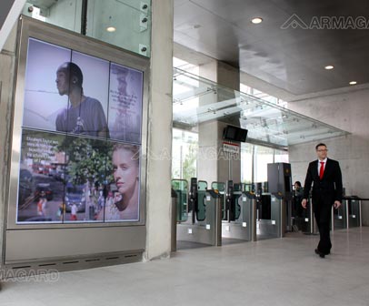 Panneau d’affichage Digital, station de tramway